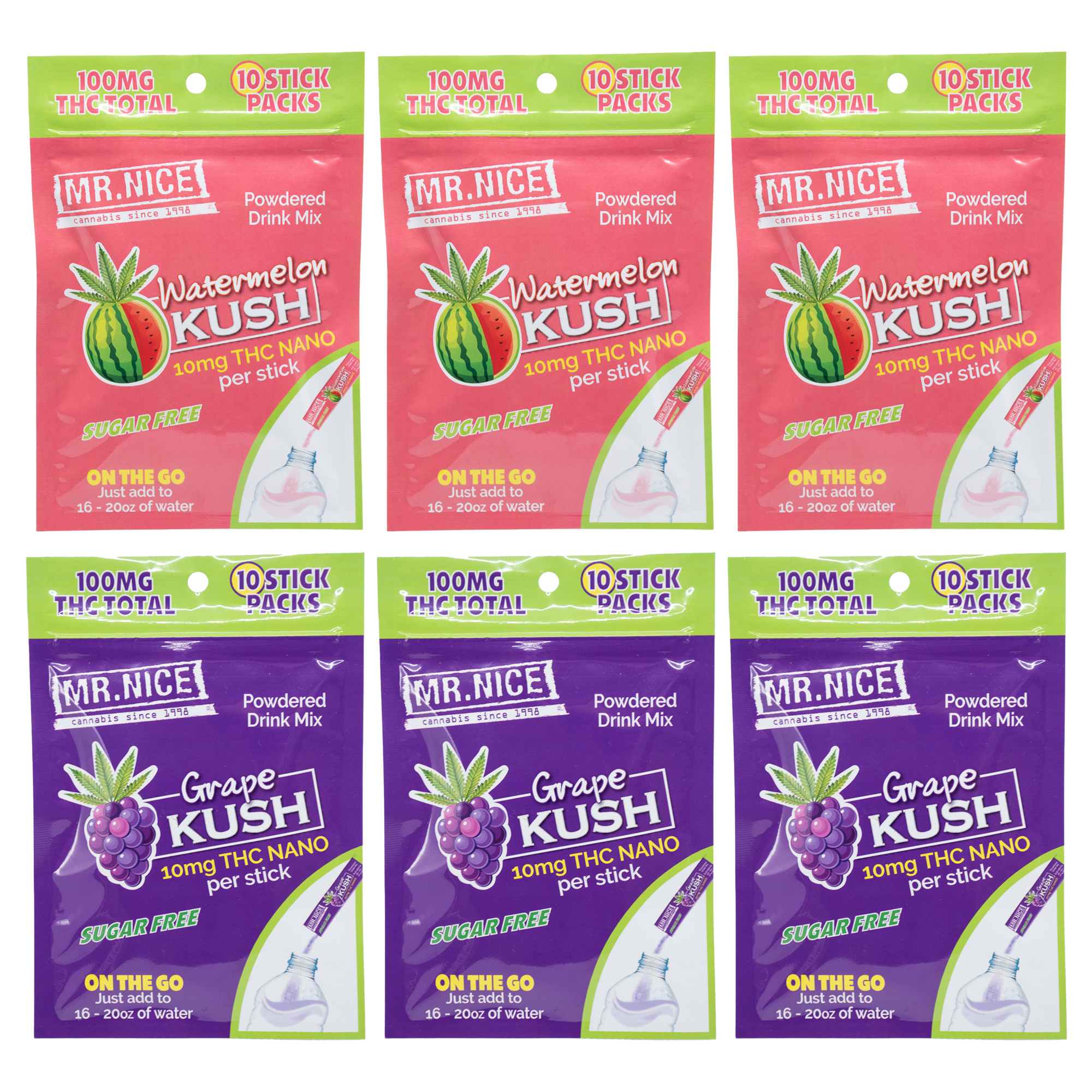 6 pack grape and watermelon